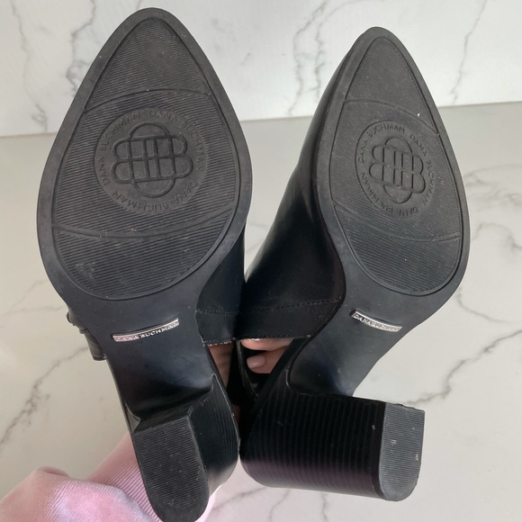 Dana Buchman Black Buckle Mules - Picture 6 of 10